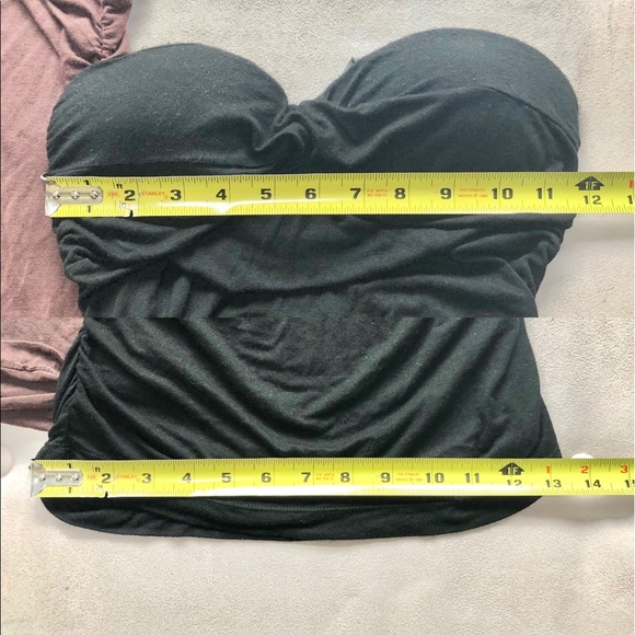 Hold for Jeni- Set of 3 Strapless Gray, Black & Brown Tops - Picture 11 of 14